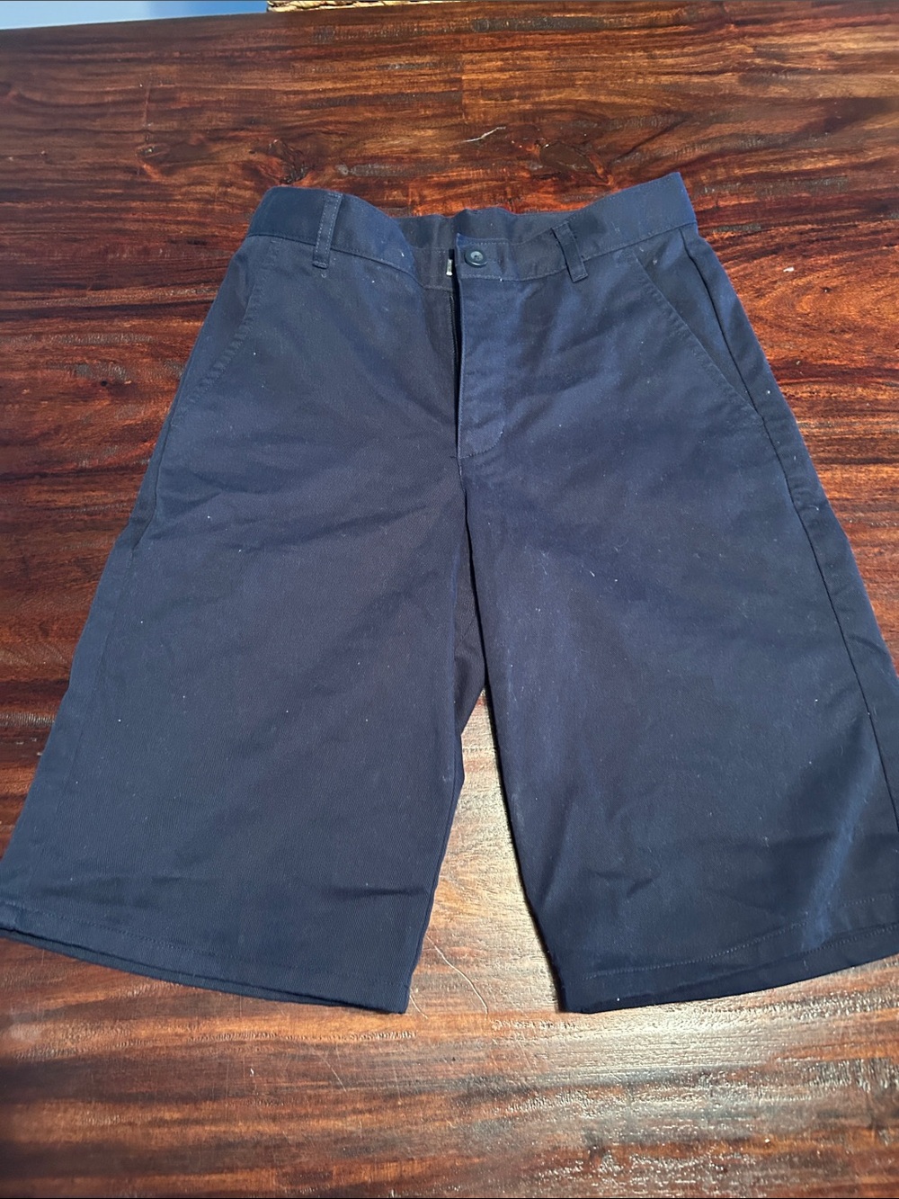 Nautica Boys Navy Flat-Front Shorts